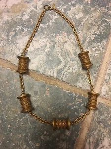 1a Euc Lenora Dame Adorable Spools Necklace - Picture 1 of 6