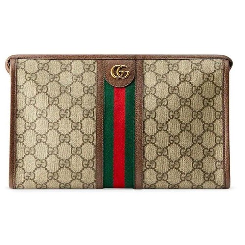 NUOVA pochette da viaggio Gucci Ophidia Wash pochette GG zip bag scatola AUTENTICA!