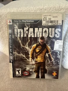 infamous Sony PlayStation 3 Complete W/Manuel Disc Is In Mint Condition CIB - Picture 1 of 10