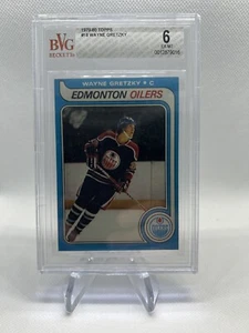 1979-80 TOPPS HOCKEY #18 WAYNE GRETZKY OILERS NHL ROOKIE CARD GRADED BGS 6 - Picture 1 of 4