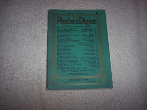 THE READERS DIGEST MAGAZINE JANUARY 1938 #7 - Imagen 1 de 4