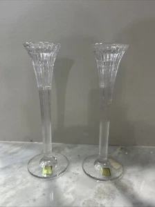 Waterford Crystal Marquis Candle Holders 10" Great Condition - Picture 1 of 5