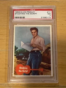 1956 Topps Bubbles Elvis Presley Series #17 PSA 7 Studying the Script - Picture 1 of 2