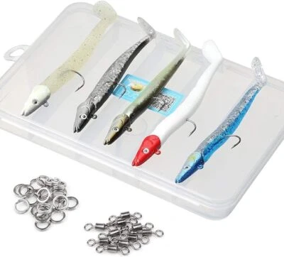 5 X Gummifisch Angelköder Gummiköder Kunstköder 22g 10g -Zander Hecht Barsch - Bild 1 von 4