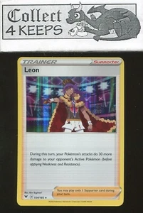 Leon Holo Rare 154/185 Vivid Voltage Nrmt Pokemon TCG - Picture 1 of 2