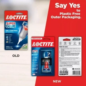 (2 pack) Super Glue Gel Control, Pack of 1, Clear 4 g Bottle - Picture 1 of 9