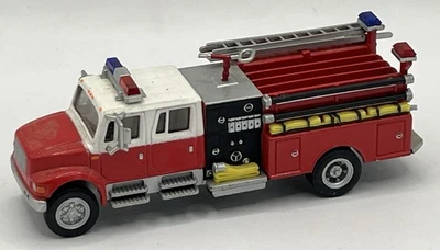 Boley 1/87 International RED/WHITE TOP Crew CAB Fire Truck Hose/Pumper Free Ship - Image 1 of 4