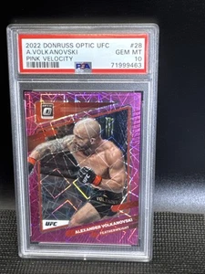 2022 Panini Donruss Optic UFC- PinkVelocity #28 Alexander Volkanovski 57/79 - Picture 1 of 3
