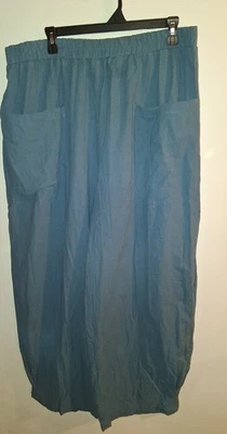 Shein Blue Pull-on Wide Leg Pants Sz 2XL - Image 1 of 2