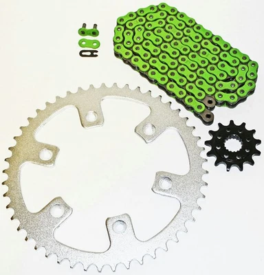 Cadena y piñón verde Honda 2004-2014 CR450 R/2005-2014 CRF450 X 13/52 116L Foto 1 de 4