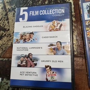 BLAZING SADDLES CADDYSHACK VACATION GRUMPY OLD MEN ACE VENTURA 5 DVD Movies Fun - Picture 1 of 1
