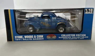 Superdeportivo ERTL 2001 1/18 coleccionables Stone Woods and Cook 1941 Willys 1 de 1000 Foto 1 de 4