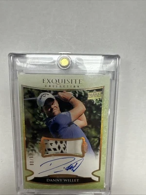 2021 SP Authentic Exquisite Collection Swatch Rookie 11/99 Danny Willett Auto - Image 1 of 2