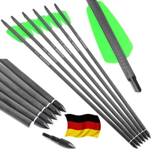 12pcs Carbonpfeile Armbrustpfeile 7.5" 15" Bogenschießen Armbrustbolzen Jagd DE - Bild 1 von 12