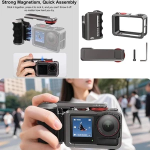All-Metal Street Photography Handle Assembly For DJI Osmo Action 5 Pro/4/3 - Picture 1 of 13