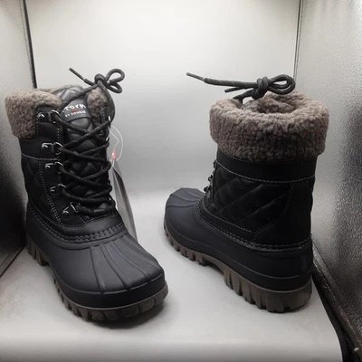Storm By Cougar Carlisle Carlisle Boots Women's 7W Black Lace-up E164 - Image 1 of 4