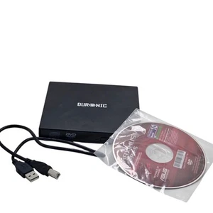 Duronic External DVD CD ROM USB 2.0 Slim Portable Optical Disk Drive - Photo 1/4