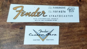 FENDER stratocaster 64 HEADSTOCK LOGO TETE DE GUITARE FENDER STRATOCASTER 64 - Picture 1 of 2