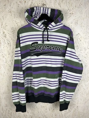 Sudadera con capucha a rayas Supreme SS18 talla M Foto 1 de 4