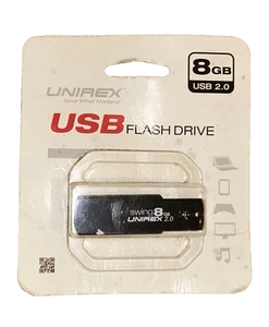 Unirex Swing 8GB USB 2.0 flash drive - Black - Picture 1 of 2