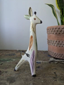 Vintage UdSSR Lomonossow Stativ Giraffe Tier weiß selten geometrisch Retro Mitte Cent - Bild 1 von 6