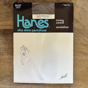 Vintage 1985 Hanes Ultra Sheer Pantyhose Size Style 710 Driftwood Size B - Picture 1 of 6
