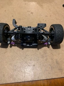 Team Associated NTC3 RC10 USED Rear Diff, complete with shocks, upper lower arm - Picture 1 of 5