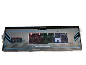 LED Wired Gaming Keyboard Rainbow Backlit USB PC Laptop Windows-New - Picture 1 of 5