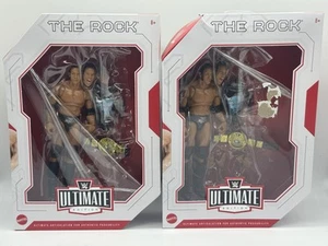 WWE Mattel JDF08 Ultimate Edition The Rock 2024 Figure Lot of 2 New Read - Picture 1 of 7
