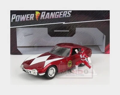1:32 JADA Toyota 2000Gt Coupe 1967 With Power Rangers Figure Red JADA33074 - Immagine 1 di 2