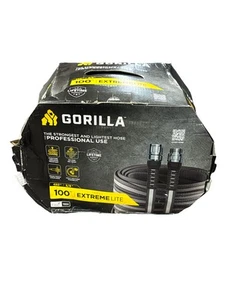 Gorilla Extremelite 5/8 pulgadas x 100 pies Manguera de jardín resistente a prueba de aplastamiento GRP55800 - Imagen 1 de 1