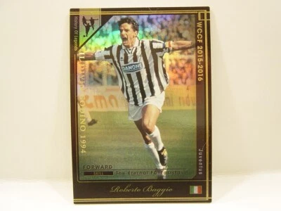 Panini WCCF 2015-16 孔 Roberto Baggio 1967 意大利第 10 号尤文图斯 FC 传奇 — 第 1/4 张图片