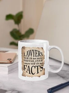 11oz. Ceramic Gift Cup For Lawyers Gift Mug Graphic Design Add Custom Law Firm - Picture 1 of 2