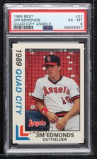 1989 Best Quad City Angels Jim Edmonds #27 PSA 6