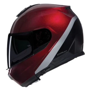 Flip-Up Helmet Nolan N100-6 VERNICIATURA SPECIALE 341 Rosso viscerale / Nero - Picture 1 of 8