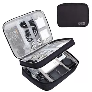 Kabel Elektronik Zubehör Tasche Reise Organizer Aufbewahrungtasche USB Netzteil - Bild 1 von 17