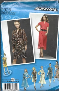 Simplicity Project Runway Pattern #2923-Misses Dresses With Variations 6-14 - Picture 1 of 1