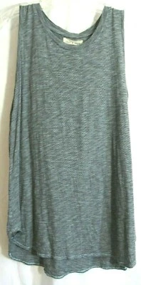 Ткань и камень синий и серый рубашка без рукавов размер XS EUC - Изображение 1 из 4