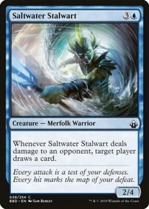 STALWART ACQUA SALATA X 4 N/M BATTLEBOND MAGIC THE GATHERING - Foto 1 di 1