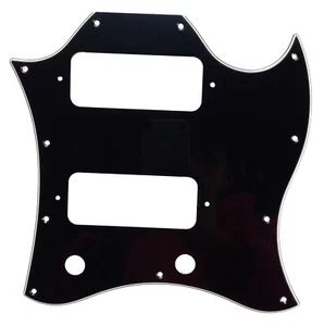 For US Gibson Standard SG Full Face GuitarPickguard With P90 Pickup,3PlyBlack - Picture 1 of 3