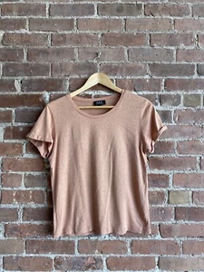 APC Damen T-Shirt, Gr. XS Baumwolle/Leinen Pfirsich - Bild 1 von 6