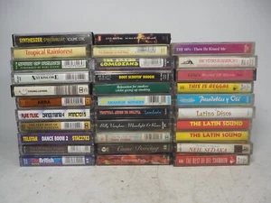 Vintage Bundle Job Lot Audio Cassette Tapes UNCHECKED - Picture 1 of 11