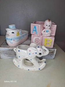 Vintage Baby Nursery Planter Pots - Picture 1 of 8