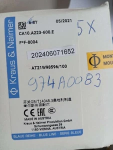 Kraus & Naimer CA10 A223 600 E interruttore interruttore CA10 (NUOVO VECCHIO MAGAZZINO) - Foto 1 di 11