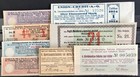 #C07 Kupon-Posten : 8 verschiedene deutsche Zinsscheine / Dividendenscheine