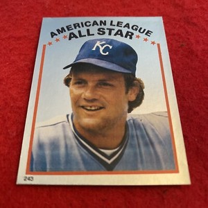 1981 George Brett Topps Sticker #243 Silver Foil