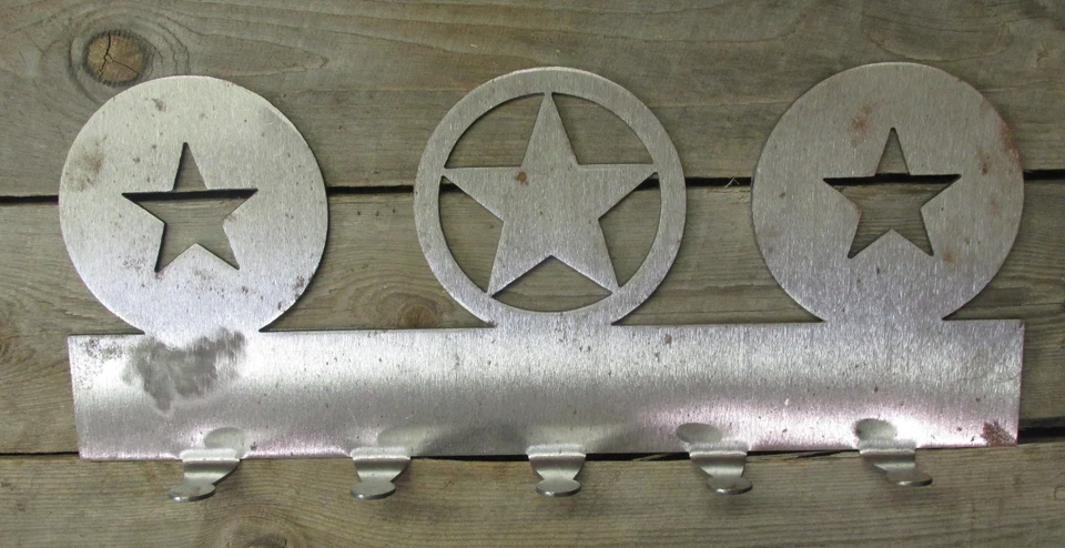 Percha de metal corte plasma, estrellas. Foto 1 de 1
