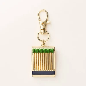 Llavero Match Bag Charm - Kate Spade New York X Target Dorado/Verde/Negro - NUEVO - Imagen 1 de 4