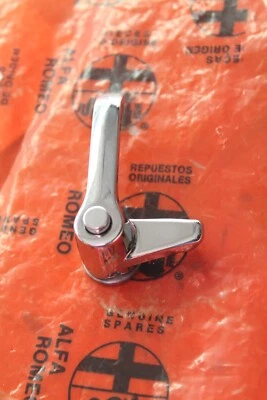 Alfa Romeo Spider Passenger Side Vent Window Chrome Latch 72-94 NEW - Image 1 of 4