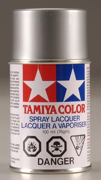 Pintura en aerosol Tamiya PS-12 de policarbonato plateado/Lexan 3 oz TAM86012 Foto 1 de 1